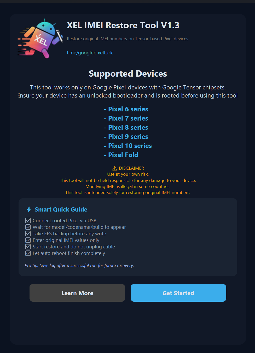 XELTOOL splash ekranı